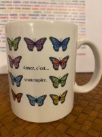 Mug Papillons Hiver Multicolore Face