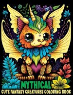 Cute Fantasy Mythical Creatures Coloring Book: Adorable Animals to Color with Magical Creatures and Imaginary Worlds