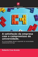 A satisfação da empresa com o compromisso da universidade.