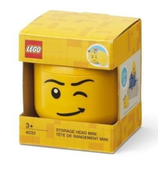 LEGO úložná hlava (mini) - mrkající chlapec