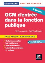 Pass'Concours - QCM d'entrée dans la fonction publique - Révision et entrainement 8e édition