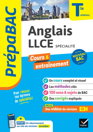Prépabac Anglais LLCE Tle générale (spécialité) - Bac 2024