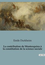 La contribution de Montesquieu ? la constitution de la science sociale