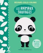 Découpe colle colorie : les animaux sauvages