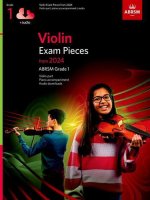 Violin Exam Pieces from 2024, ABRSM Grade 1, Violin Part, Piano Accompaniment & Audio (Unknown Book)