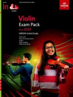 Violin Exam Pack from 2024, Initial Grade, Violin Part, Piano Accompaniment & Audio (Unknown Book)