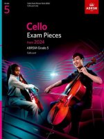 Cello Exam Pieces from 2024, ABRSM Grade 5, Cello Part (Unknown Book)