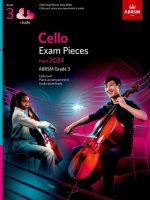 Cello Exam Pieces from 2024, ABRSM Grade 3, Cello Part, Piano Accompaniment & Audio (Unknown Book)