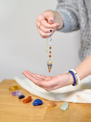 Pendule Orgonite 7 Chakras