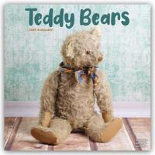 Teddy Bears Calendar 2024  Square Wall Calendar - 16 Month