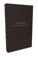 Kjv, Pocket New Testament with Psalms and Proverbs, Leatherflex, Black, Red Letter, Comfort Print