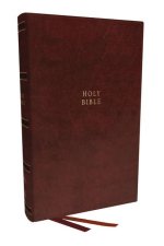 Nkjv, Single-Column Reference Bible, Verse-By-Verse, Leathersoft, Brown, Red Letter, Thumb Indexed, Comfort Print