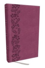 NKJV Holy Bible, Personal Size Large Print Reference Bible, Pink, Leathersoft, 43,000 Cross References, Red Letter, Thumb Indexed, Comfort Print: New