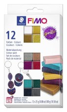 FIMO sada 12 barev x 25g  - Efekt Sparkle