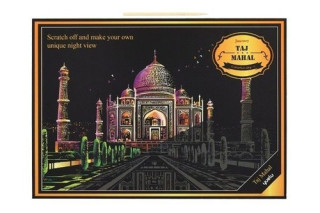 Škrábací obrázek barevný Taj Mahal