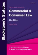 Blackstone's Statutes on Commercial & Consumer Law 31/e (Paperback)