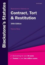 Blackstone's Statutes on Contract, Tort & Restitution 34e 34/e (Paperback)