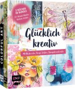 Glücklich kreativ - Zwei Bücher im Bundle: 37 Mixed-Media-Motive malen