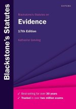 Blackstone's Statutes on Evidence 2022-2023 17/e (Paperback)