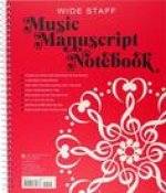 Music Manuscript Notebk Wide Staff
