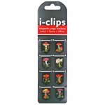 MUSHROOMS ICLIPS MAGNETIC PAGE MARKERS