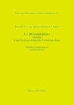 Ur III Incantations from the Frau Professor Hilprecht-Collection, Jena