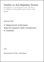 L'alignement syntaxique dans les langues Indo-Europeennes d'Anatolie