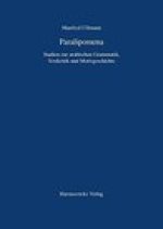 Paralipomena: Studien zur arabischen Grammatik, Textkritik und Motivgeschichte