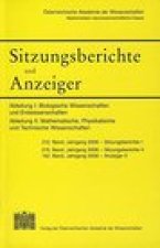 Sitzungsberichte und Anzeiger der mathematisch-naturwissenschaftlichen Klasse: Abt.I: Biologische Wissenschaften und Erdwissensachaften 212. Band, Jg.