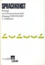 Sprachkunst. Beitrage zur Literaturwissenschaft: Beitrage zur Literaturwissenschaft. 2007 1. Halbband