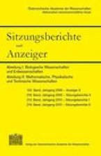 Sitzungsberichte und Anzeiger der mathematisch-naturwissenschaftlichen Klasse, Jahrgang 2009/2010: Abteilung I: Biologische Wissenschaften und Erdwiss