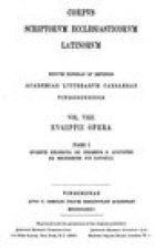 Eugipii Opera. Pars I: Eugipii Excerpta Ex Operibus S. Augustini - ed. Pius Knoll/REPRINT