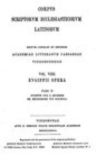 Eugippii Opera - Pars II: Eugippi Vita S. Severini - ed. Pius Knoll/REPRINT