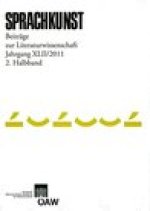 Sprachkunst Beitrage zur Literaturwissenschaft. Jahrgang XLII/2011 2. Halbband