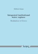 Integrated institutional water regimes: Realisation in Greece