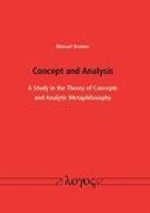 Concept and Analysis: A Study in the Theory of Concepts and Analytic Metaphilosophy