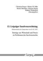14. Leipziger Insolvenzrechtstag: Dokumentation des Symposiums vom 11.02.2013