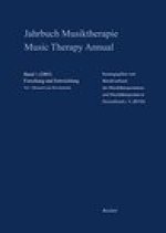 Jahrbuch Musiktherapie / Music Therapy Annual: Band 1 (2005) Forschung und Entwicklung / Vol. 1 (2005) Research and Development