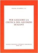 Per Leggere La Critica Del Giudizio Di Kant
