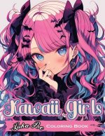 Kawaii Girls Coloring Book: Adorable and Fun Characters to Color