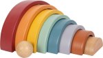 Holzbausteine Regenbogen 