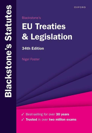 Blackstone's EU Treaties & Legislation 34e 34/e (Paperback)