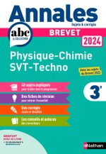 Annales Brevet PC SVT Techno 2024 - Corrigé