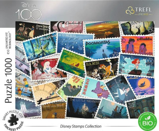 Trefl Puzzle UFT Disney 100 let: Poďż˝tovnďż˝ znďż˝mky 1000 dďż˝lkďż˝