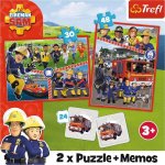 Trefl Puzzle Požárník Sam / 30+48 dílků+pexeso
