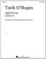 Triptych: Cantata for string orchestra and chorus Vocal Score