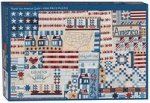 Thank You America Quilt Jigsaw Puzzle for Adults by Masako Wakayama: 1000 Pieces, Dimensions 28 x 20