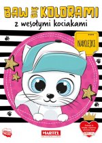 Baw się kolorami z wesołymi kociakami z naklejkami