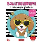 Baw się kolorami z zabawnymi psiakami z naklejkami