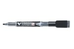 Pilot popisovač V-Board Master na bílé tabule 1,3 mm - černý s houbičkou